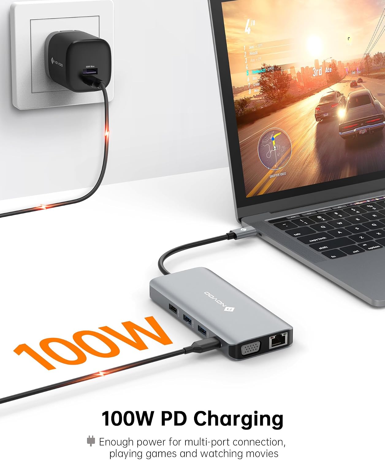 Thumbnail 5 de NOVOO RM11 USB C Docking Station 100W ⚡