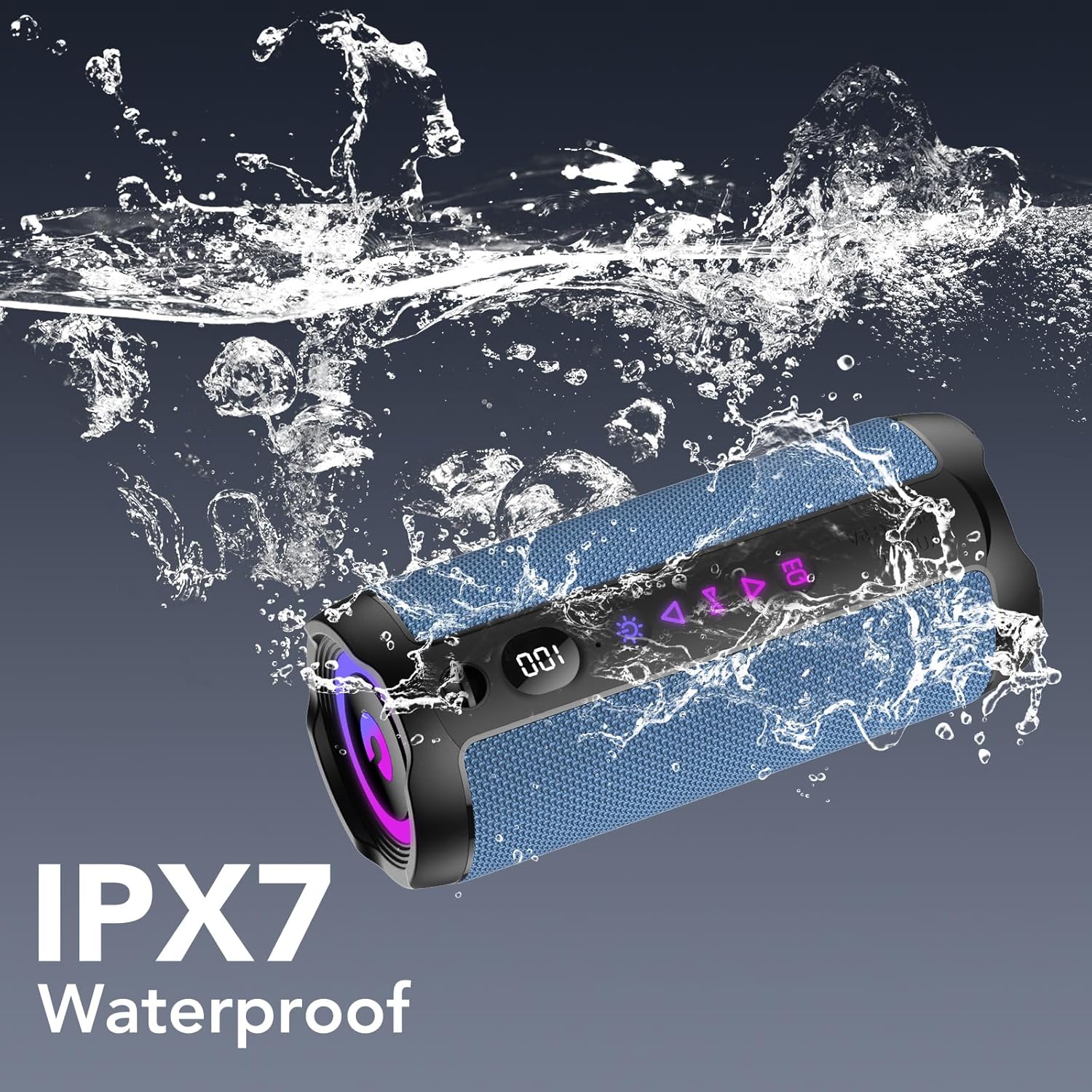 Thumbnail 4 de Bluetooth-Lautsprecher mit Licht: 25W, IPX7, 360° HiFi-Stereo & TWS