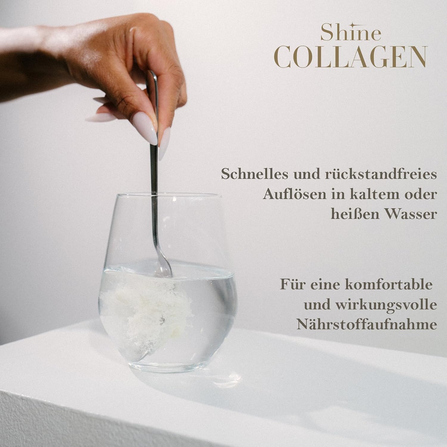 Thumbnail 1 de Shine Collagen Pulver 500 g – Kollagenpeptide Pulver 🍶