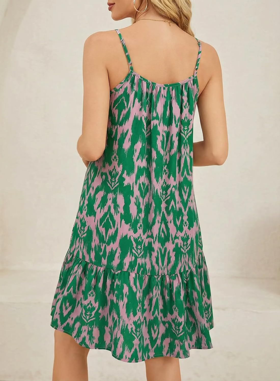 Detalle de Dokotoo summer dresses V-neck smocked