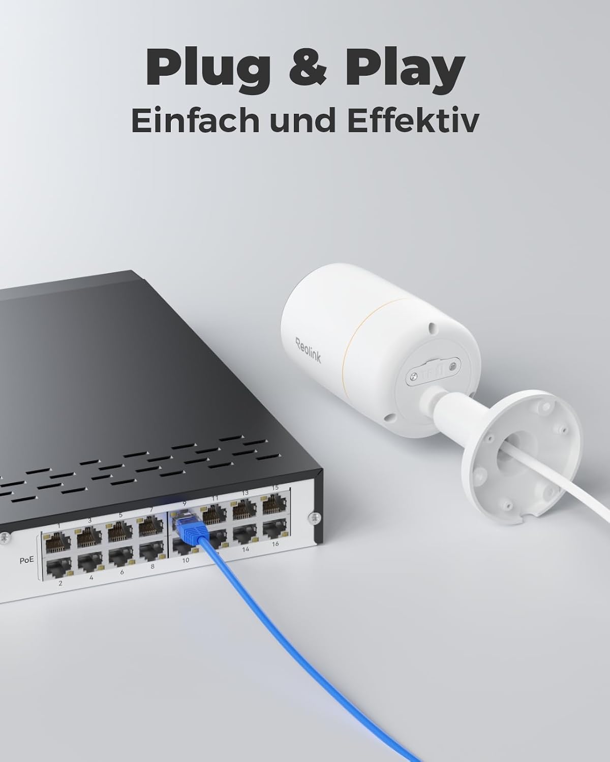 Thumbnail 6 de Reolink 12MP RLK16-1200B8-A Outdoor-Überwachungskamera-Set mit 8× PoE, Spotlights, 2-Wege-Audio und 16CH 4TB NVR