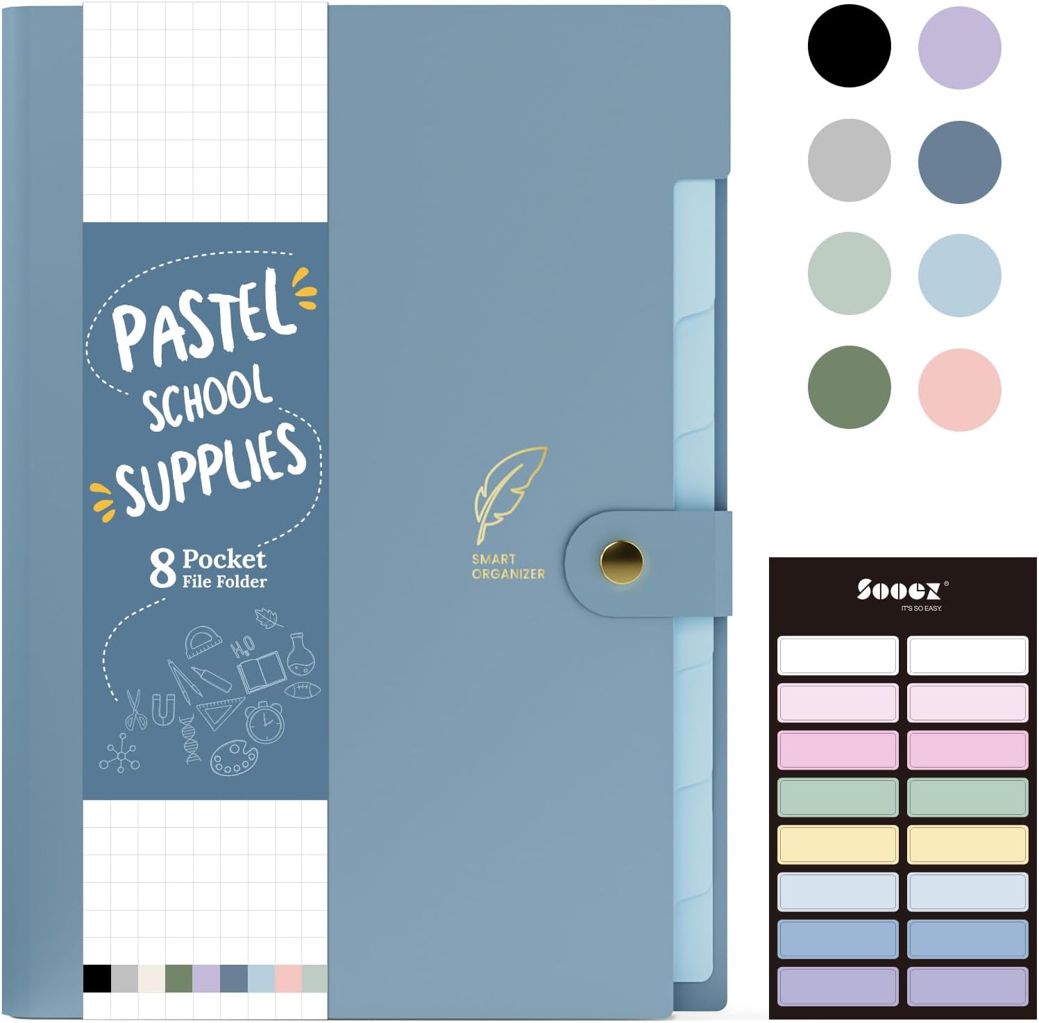 Detalle de Sooez Accordion File Organizer, Letter Size