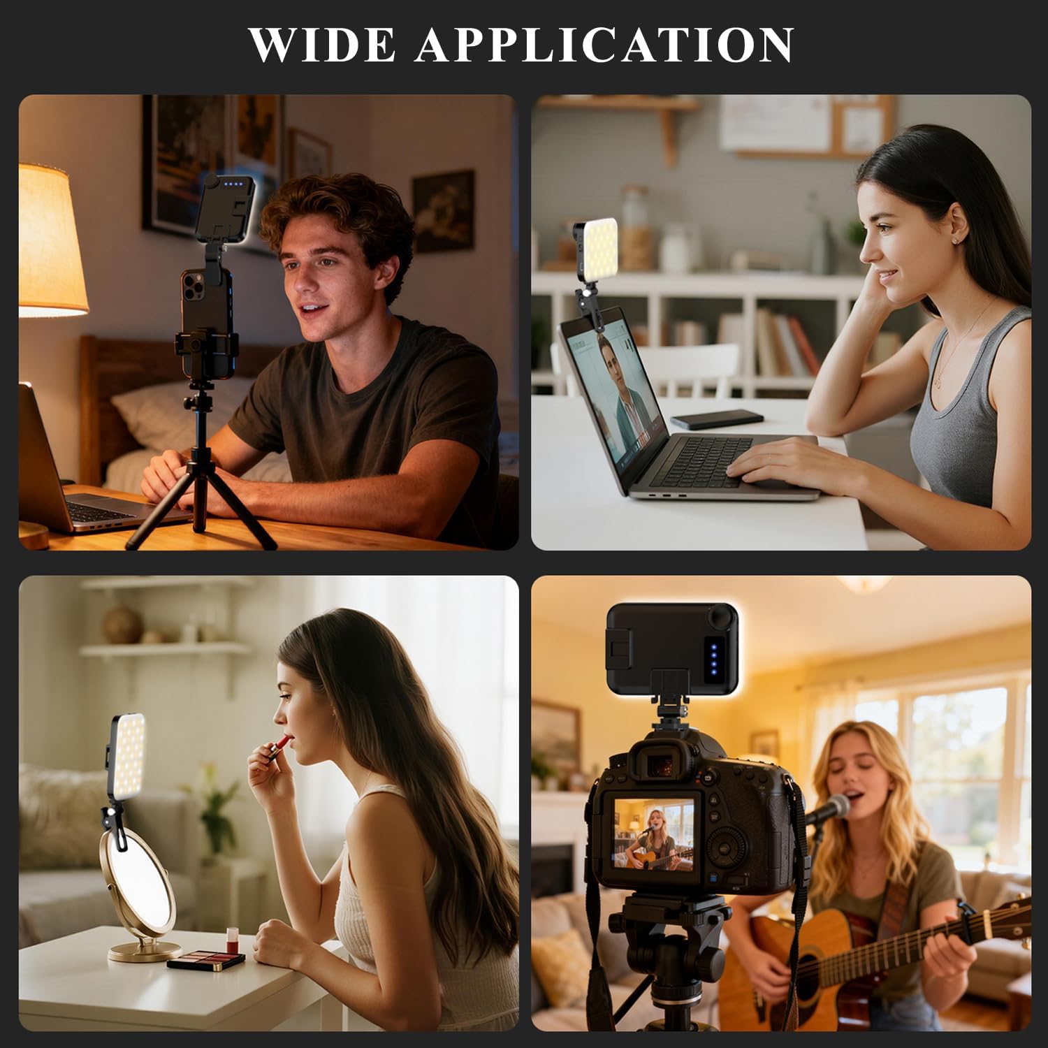 Thumbnail 4 de Lampe à Selfie BDDFOTO 5 W pour Smartphone — 500 lm, 3 températures, batterie 2500 mAh