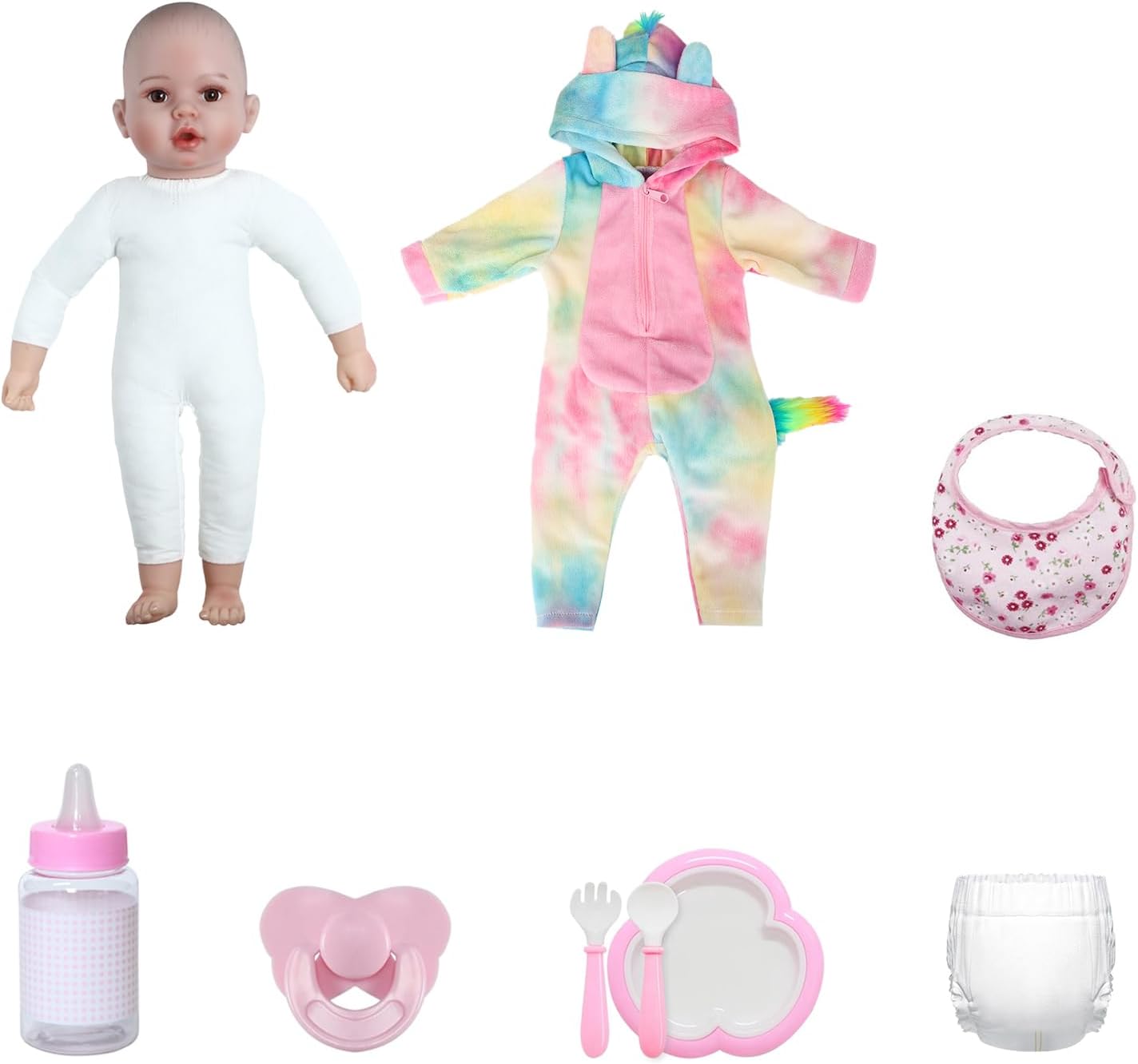 Detalle de GOAROY Lifelike 18-Inch Baby Doll for Kids 3+ with Accessories