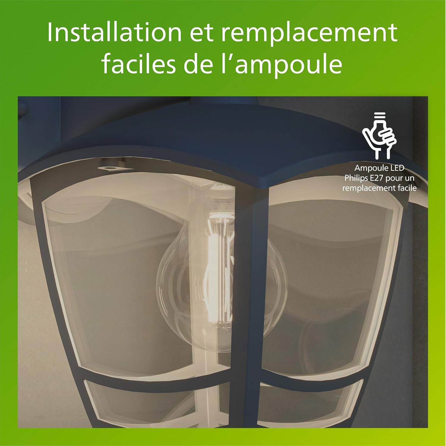 Thumbnail 5 de Philips Mygarden Creek: Applique murale d'extérieur en blanc, IP44