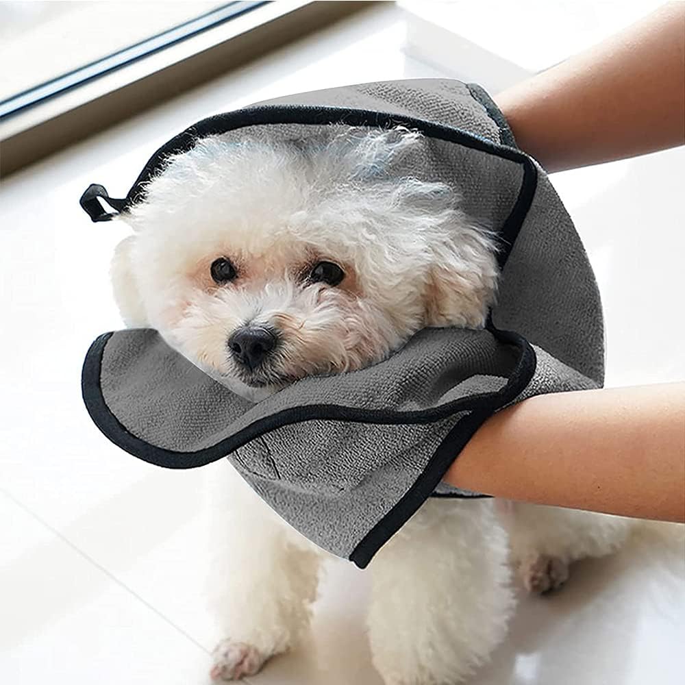 Thumbnail 6 de CaiYuanGJ 2 Stück Haustier Badetuch – Mikrofaser-Handtücher für Hunde und Katzen