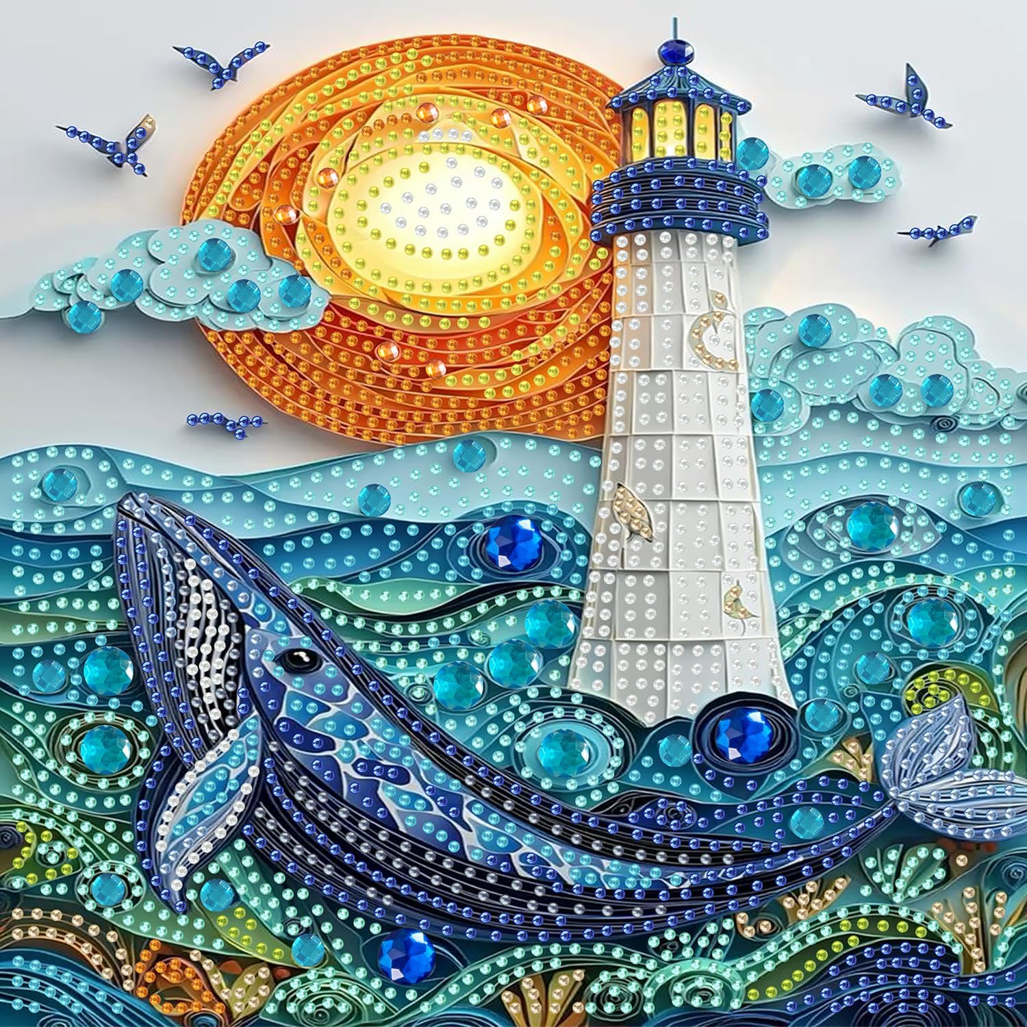 Detalle de AIBOERL Diamond Painting Kit 12 x 16 in