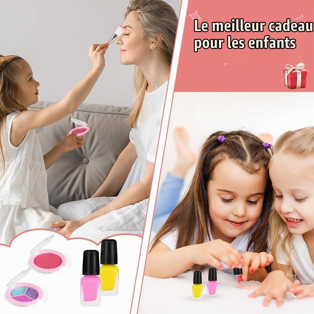 Thumbnail 6 de AOMIG 4676842 kindermake-upset, 25-delig en wasbaar in prinsessenkleuren
