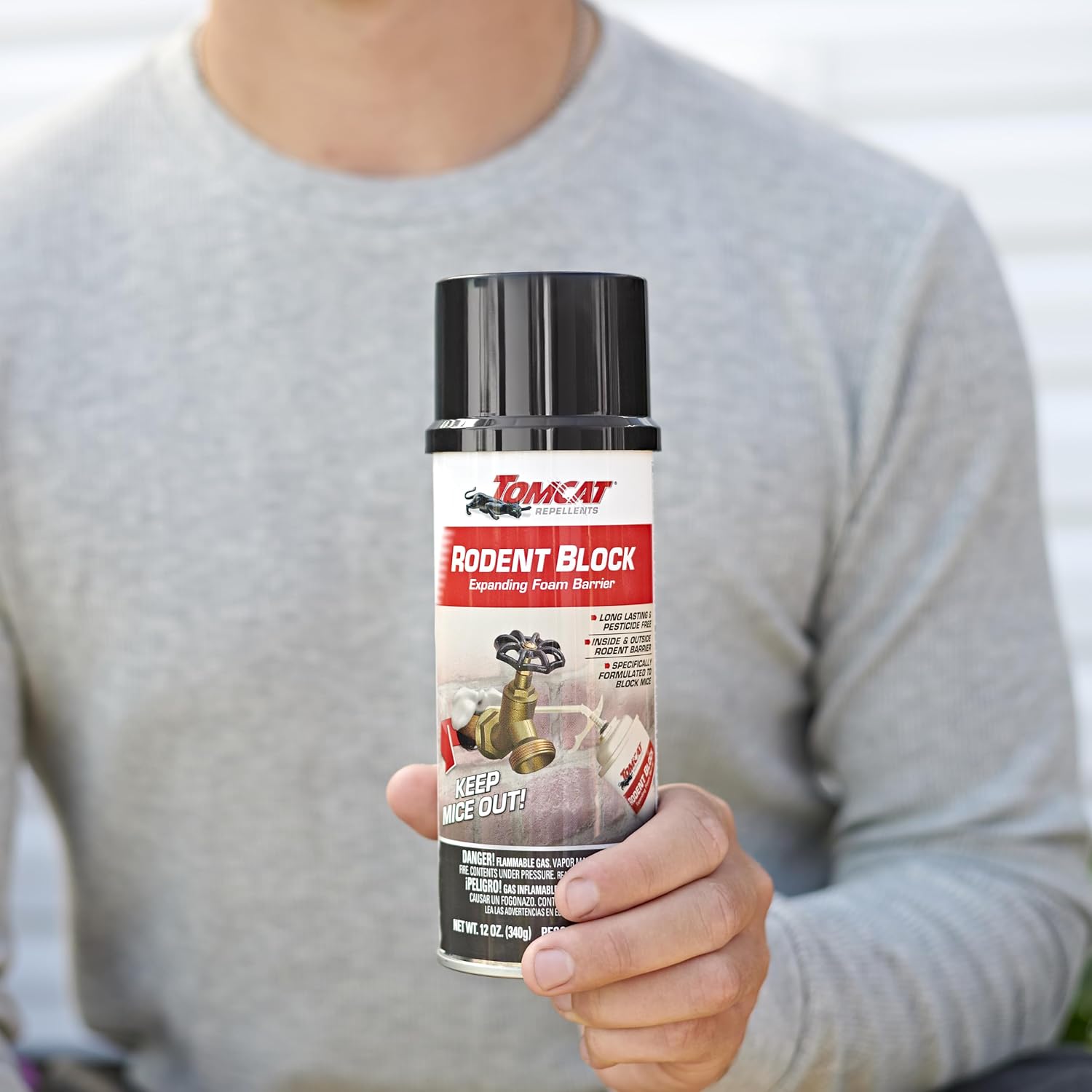 Detalle de Tomcat Expanding Foam Barrier, 12 oz.