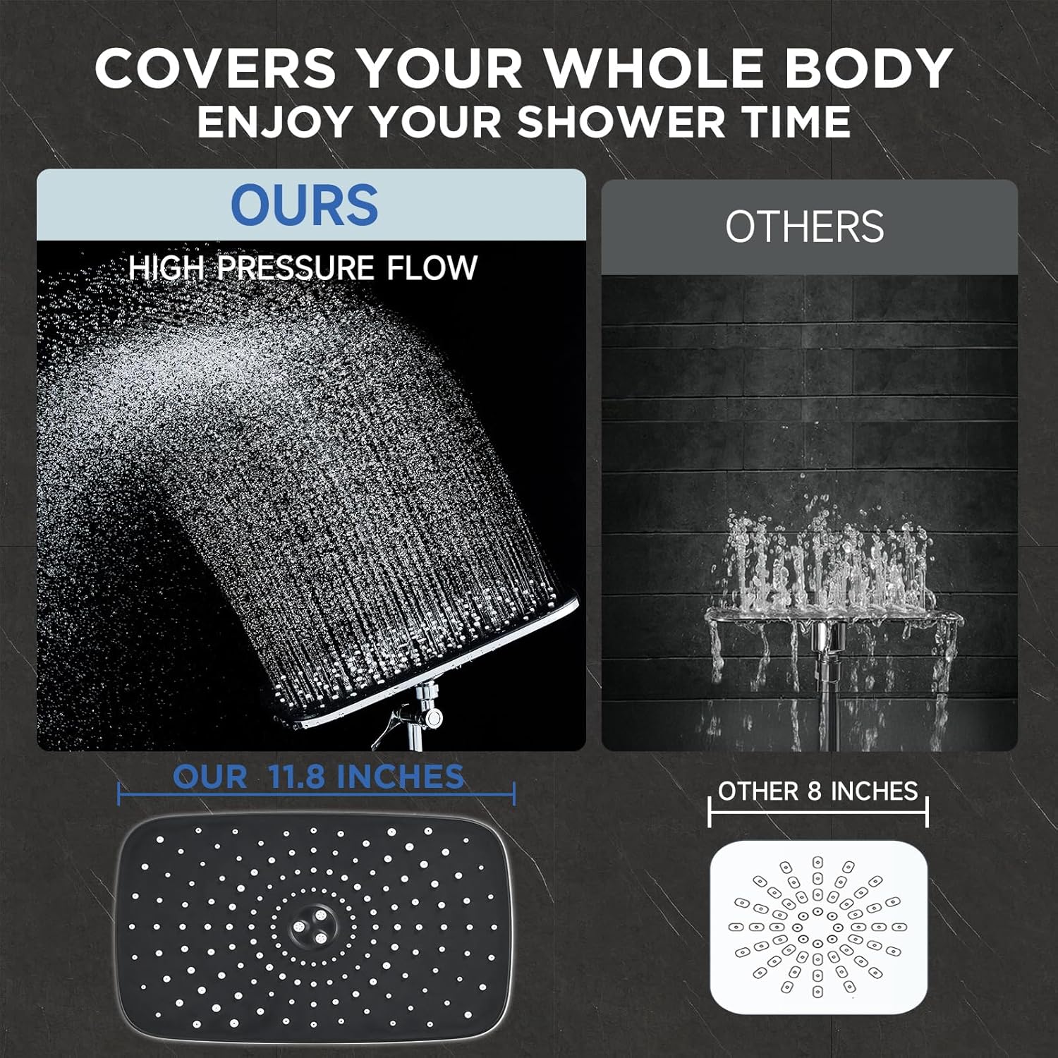 Thumbnail 5 de Veken 11.8" Rain Shower Head