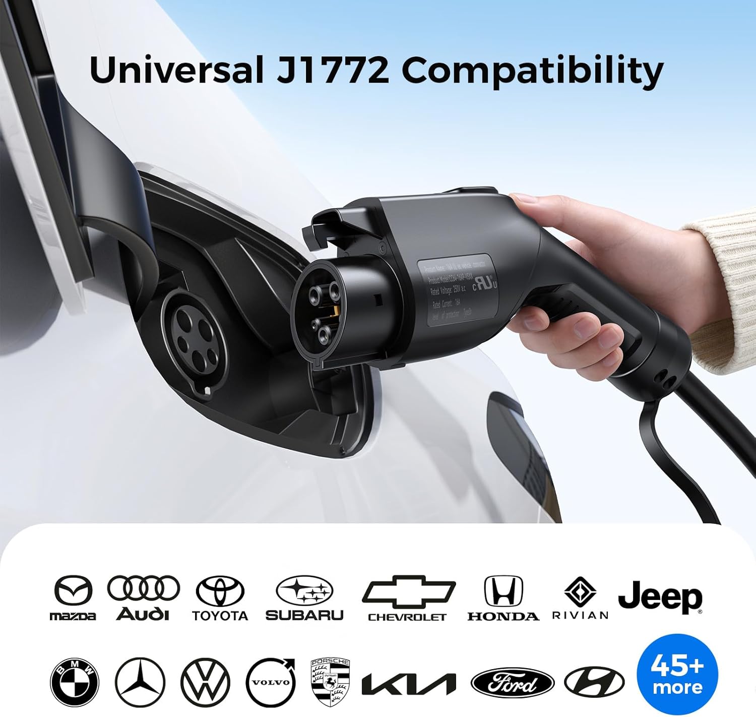 Thumbnail 3 de Carbon Fiber Level 1&2 Portable EV Charger with J1772 Connector