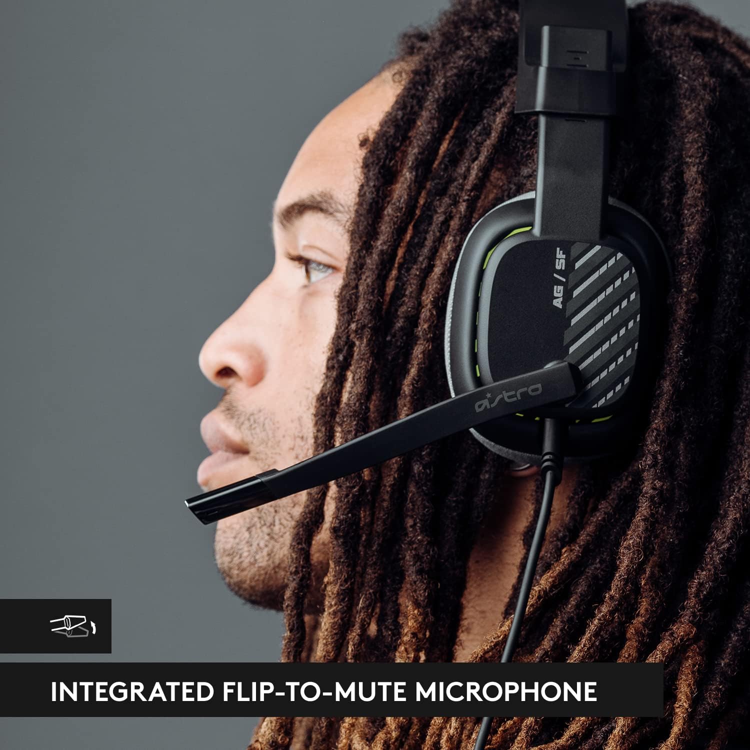 Detalle de ASTRO Gaming A10 Gen 2 Wired Gaming Headset, Black/PS Edition, Flip-to-Mute Mic