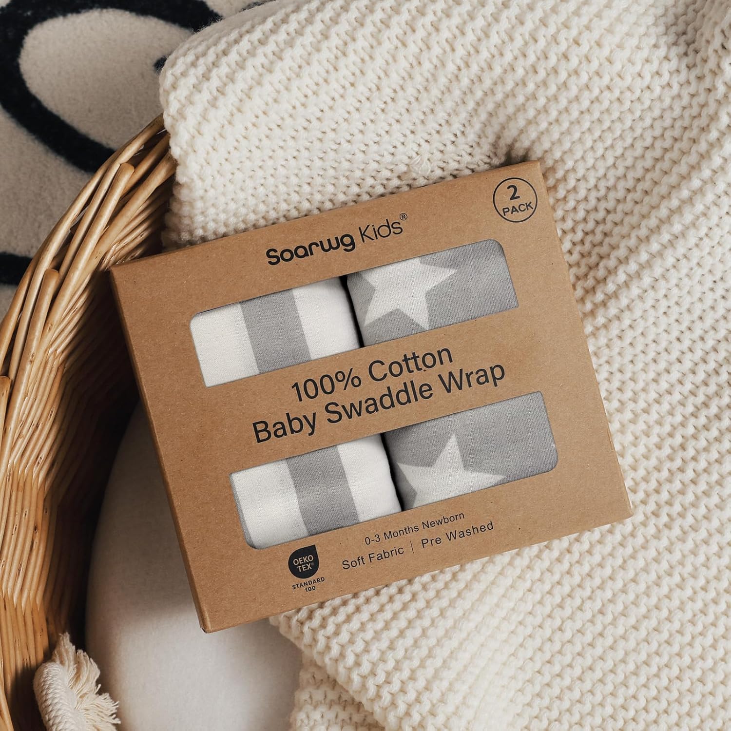 Thumbnail 6 de Soarwg Kids Baby Swaddle 0-3 Months 2-pack