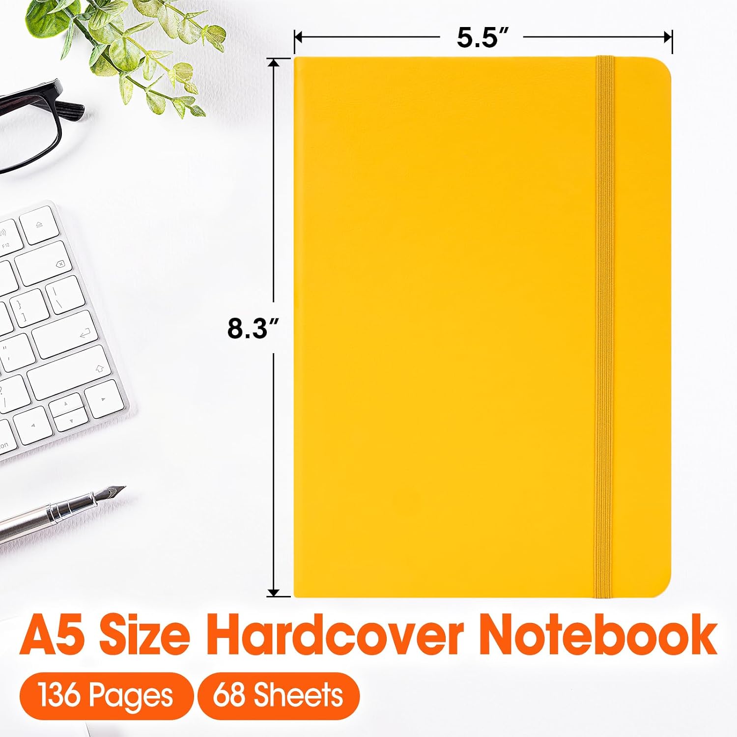 Detalle de BGUP 16-Pack A5 Hardcover Lined Notebooks, 136 Pages, 8 Colors