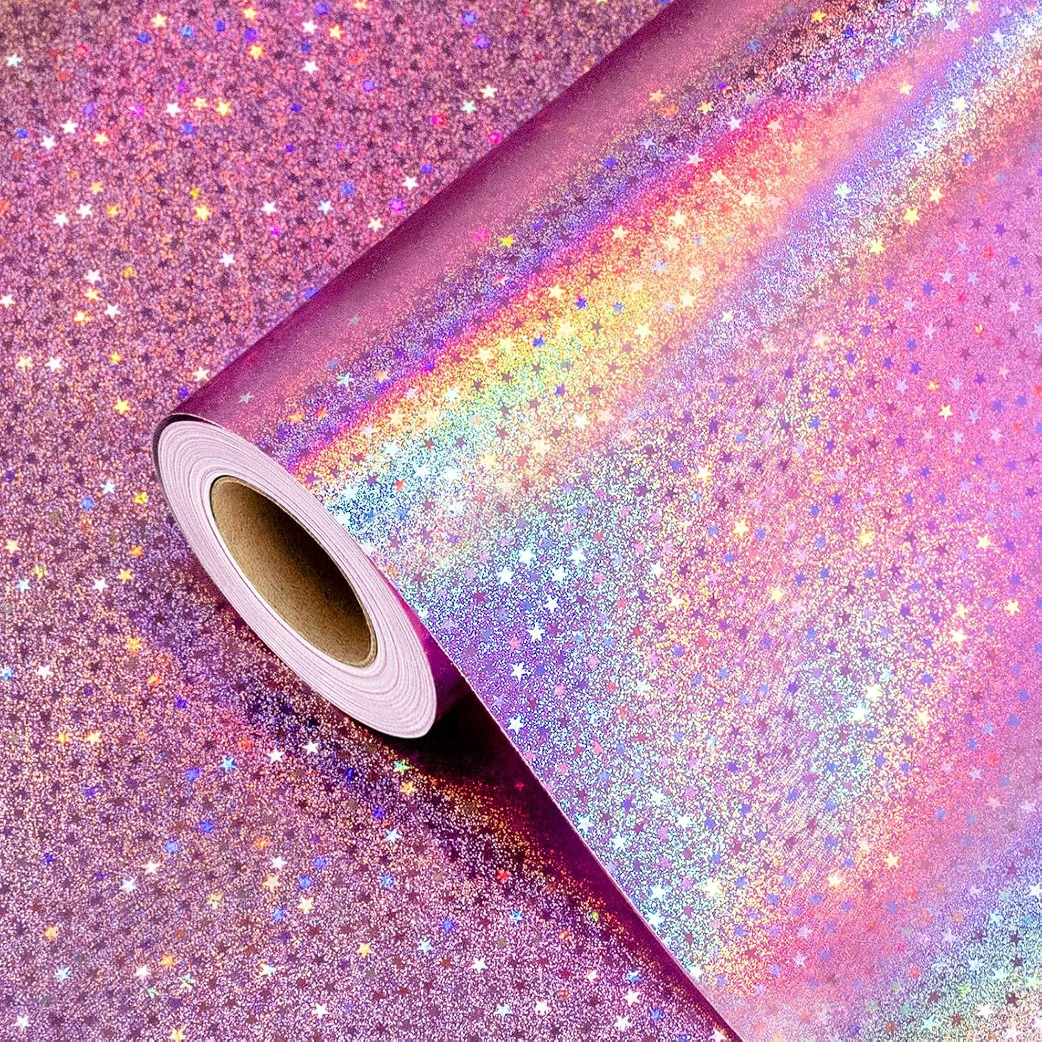 Detalle de Burymento Holographic Gift Wrap, 17 in x 32.8 ft