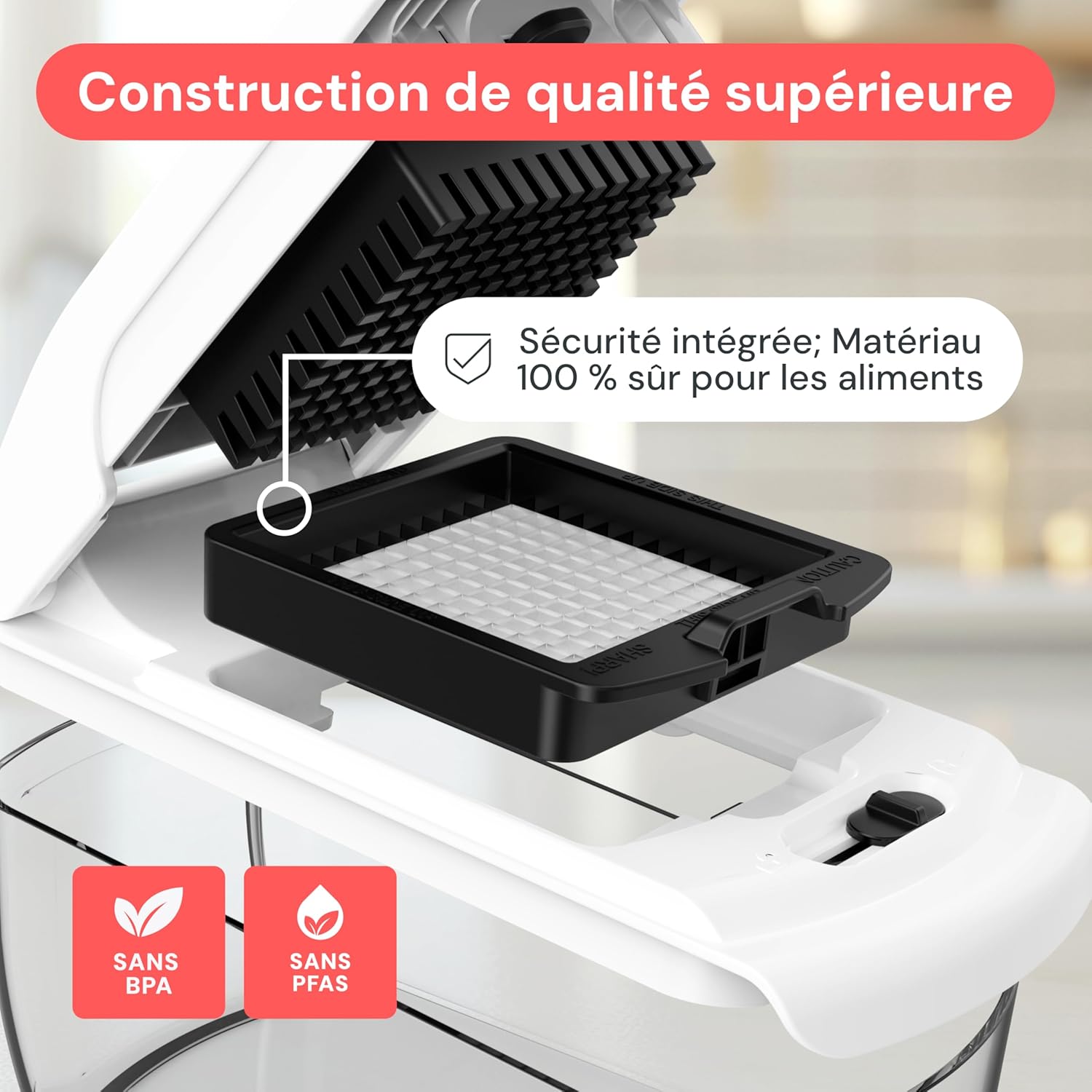 Thumbnail 4 de Fullstar Coupe Légumes Multifonction et Spiraliseur – Hachoir Pro 4-en-1, 1,2 L, Blanc