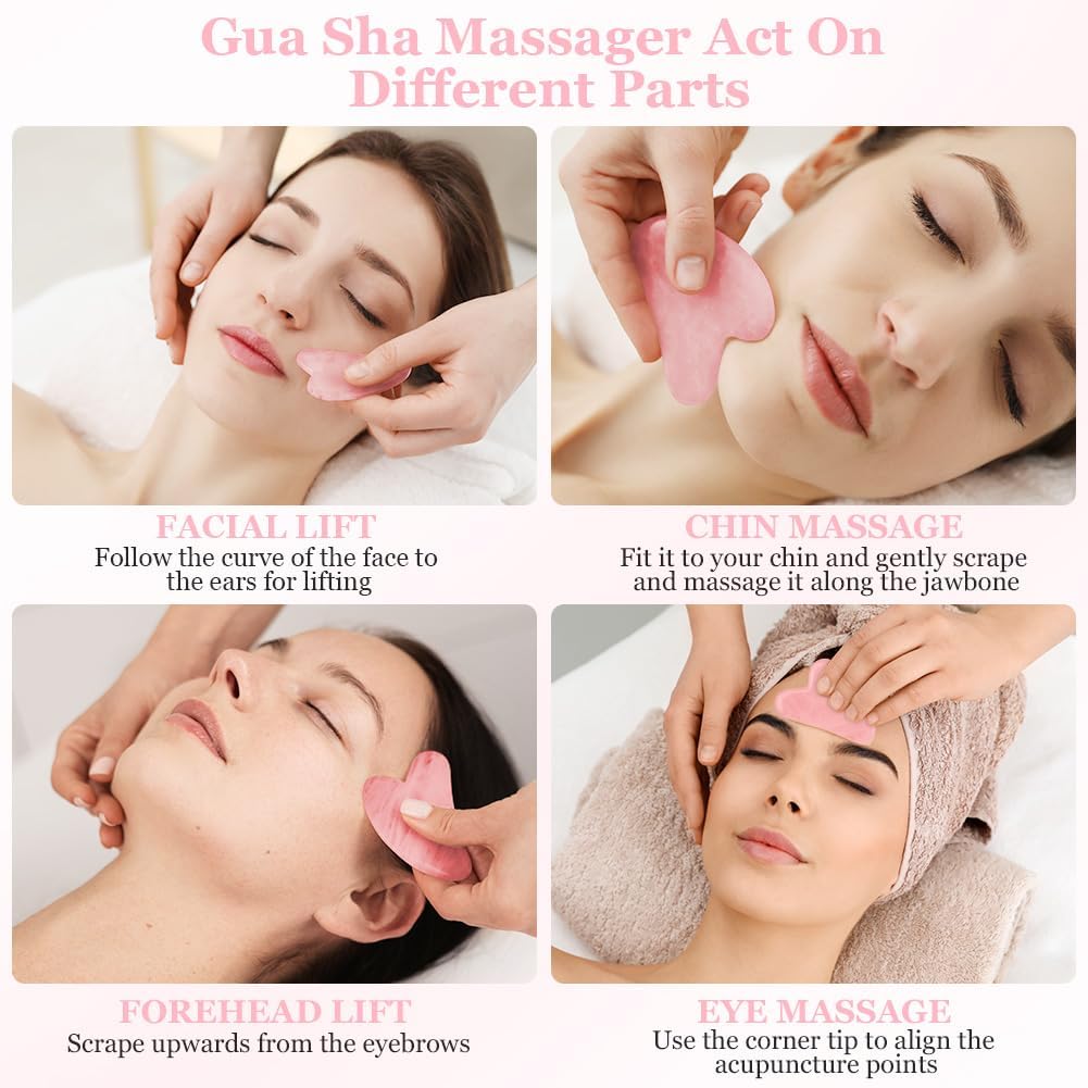 Thumbnail 4 de URAQT Jade Gua Sha tavola massaggiante per viso 💆♀