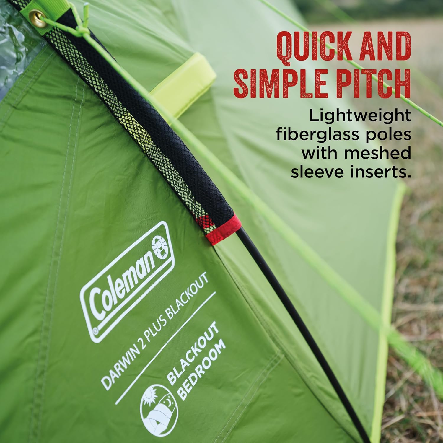 Thumbnail 5 de Coleman Tent Darwin: 3-Person Waterproof Shelter with BlackOut Bedroom