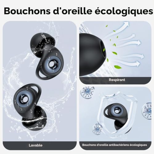 Thumbnail 2 de IKG Bouchon d'oreille Pour Dormir – Anti-Bruit 45 dB, 4 Tailles (XS à L)