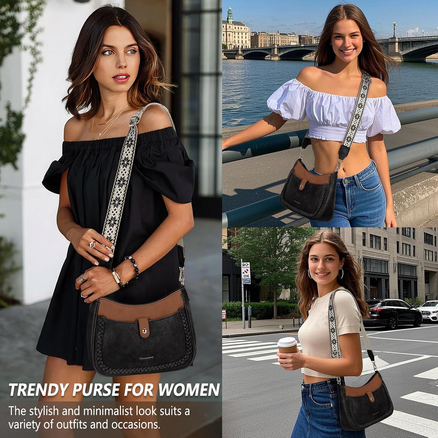 Thumbnail 1 de RAINSMORE Crossbody Bag for Women
