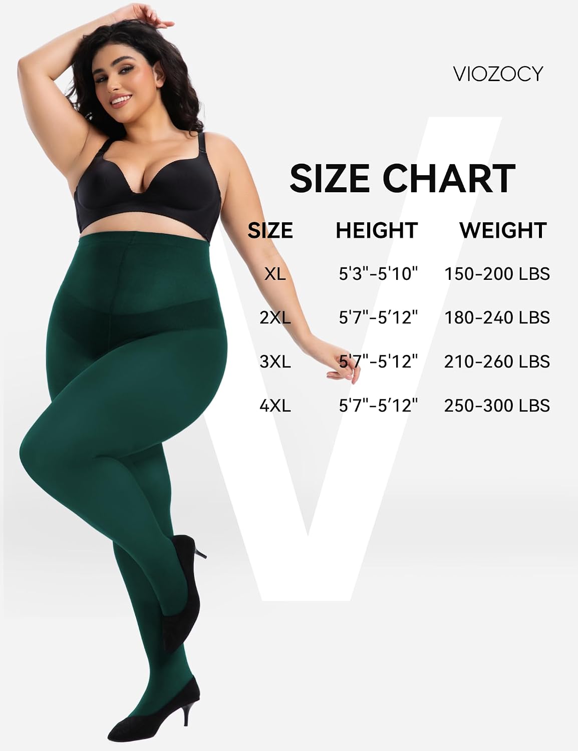 Thumbnail 6 de Viozocy Medias Mujer Talla XL XXL XXXXL Cintura Alta