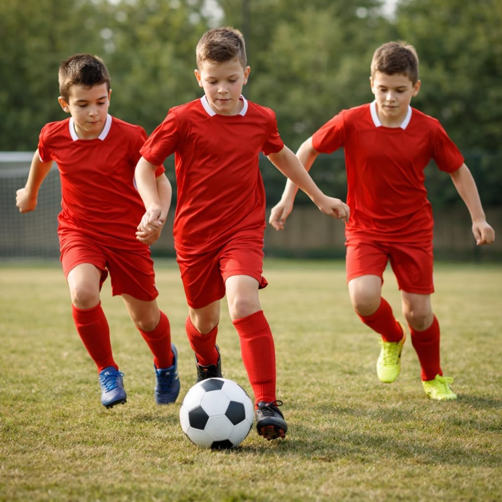 Detalle de COSHAL Kids Football Socks: Knee-High Comfort for Young Athletes