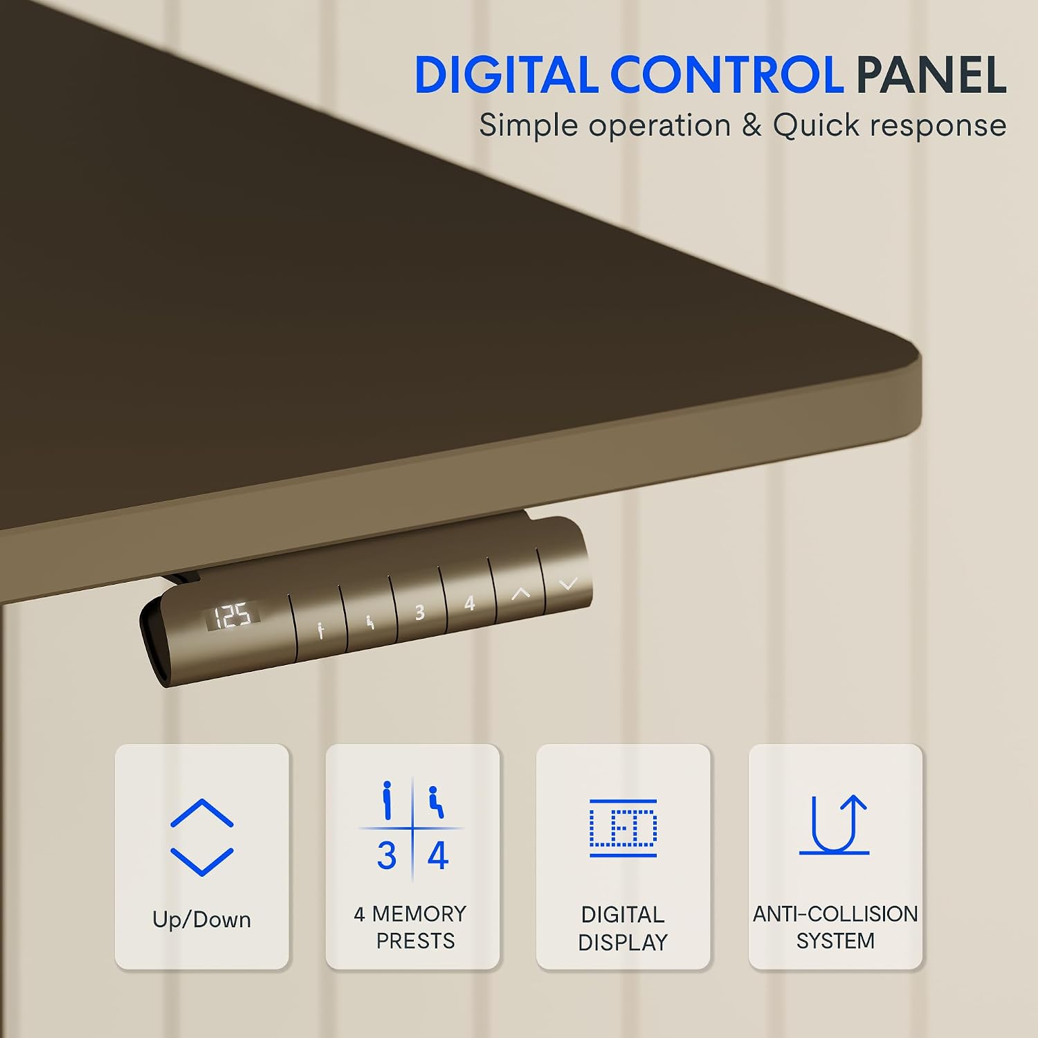Detalle 2 de FLEXISPOT scrivania regolabile 140×80, 100 kg