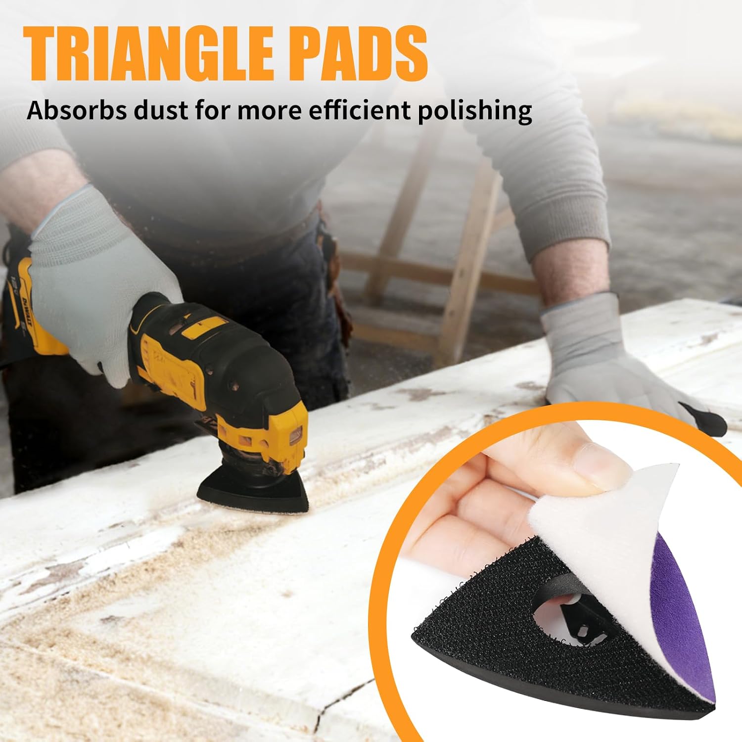 Thumbnail 5 de 206PCS Multi Tool Sanding Pad Kit with Triangle and Fingertip Pads
