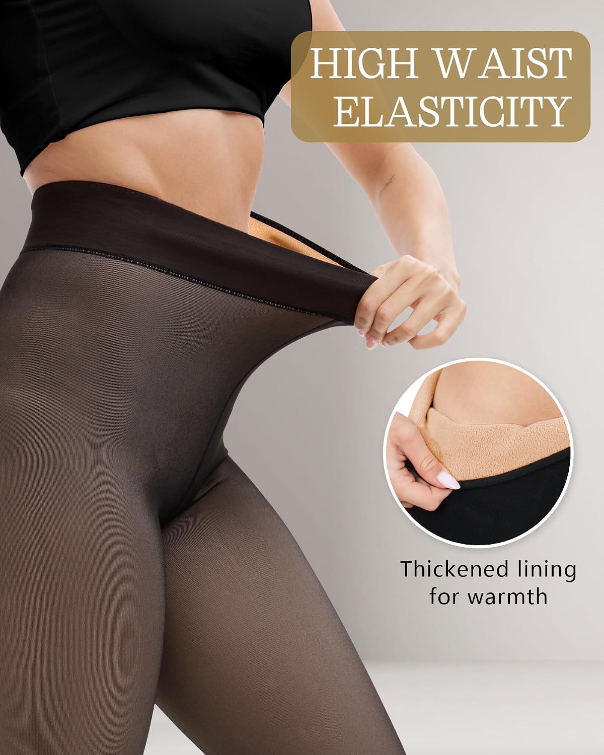 Thumbnail 4 de HONGTEYA Fleece Lined Tights 220g Warm