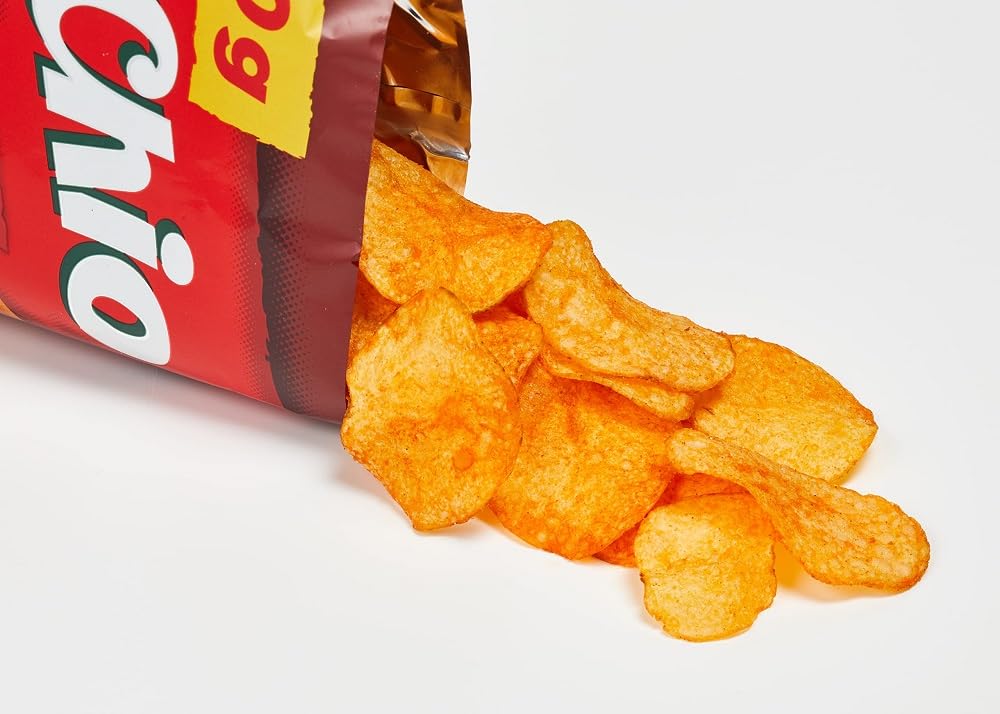 Detalle de Chio Chips Red Paprika 12x40 g – knusprige, glutenfreie Paprika-Chips