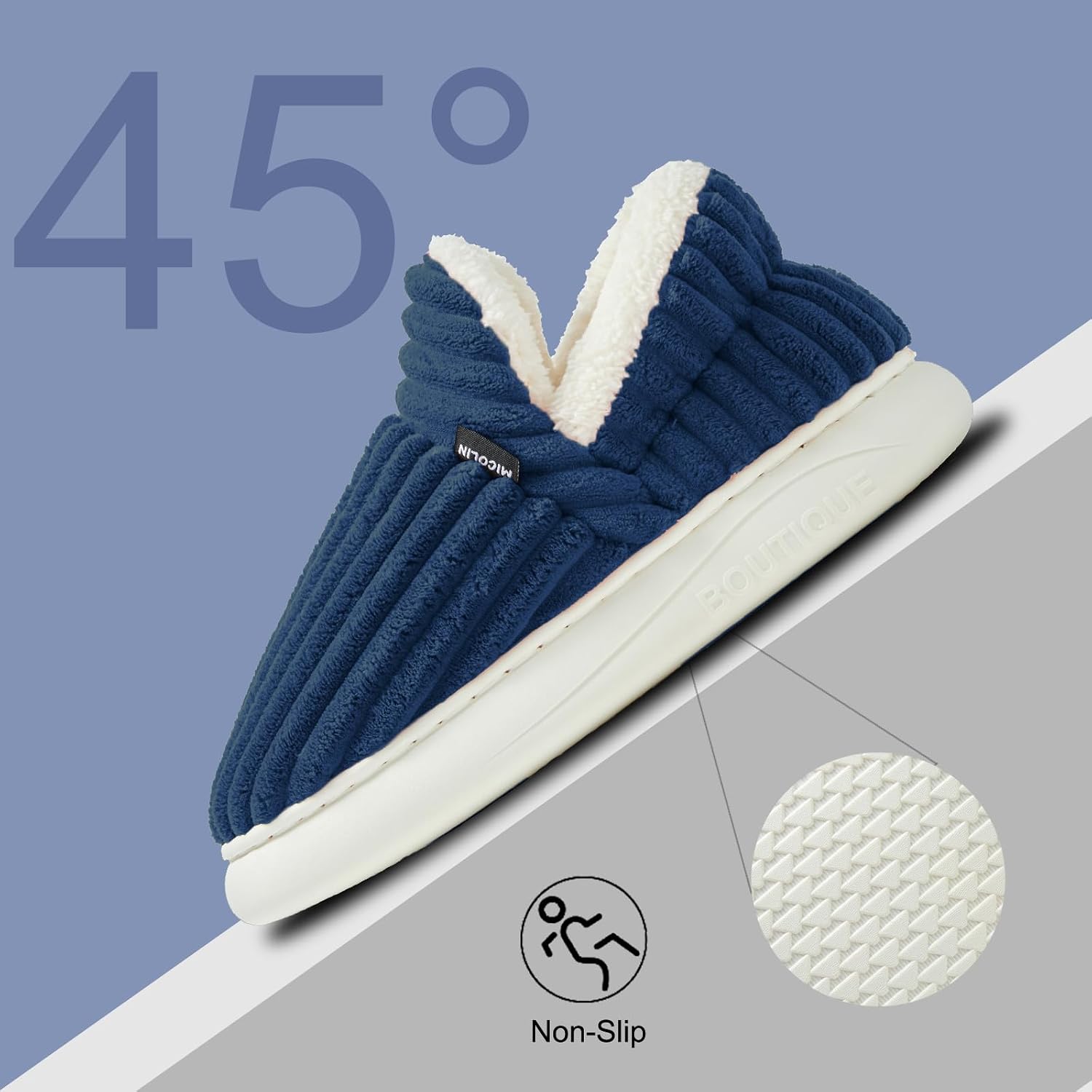 Thumbnail 6 de Donpapa Chaussons Hiver Confort en Mousse Mémoire