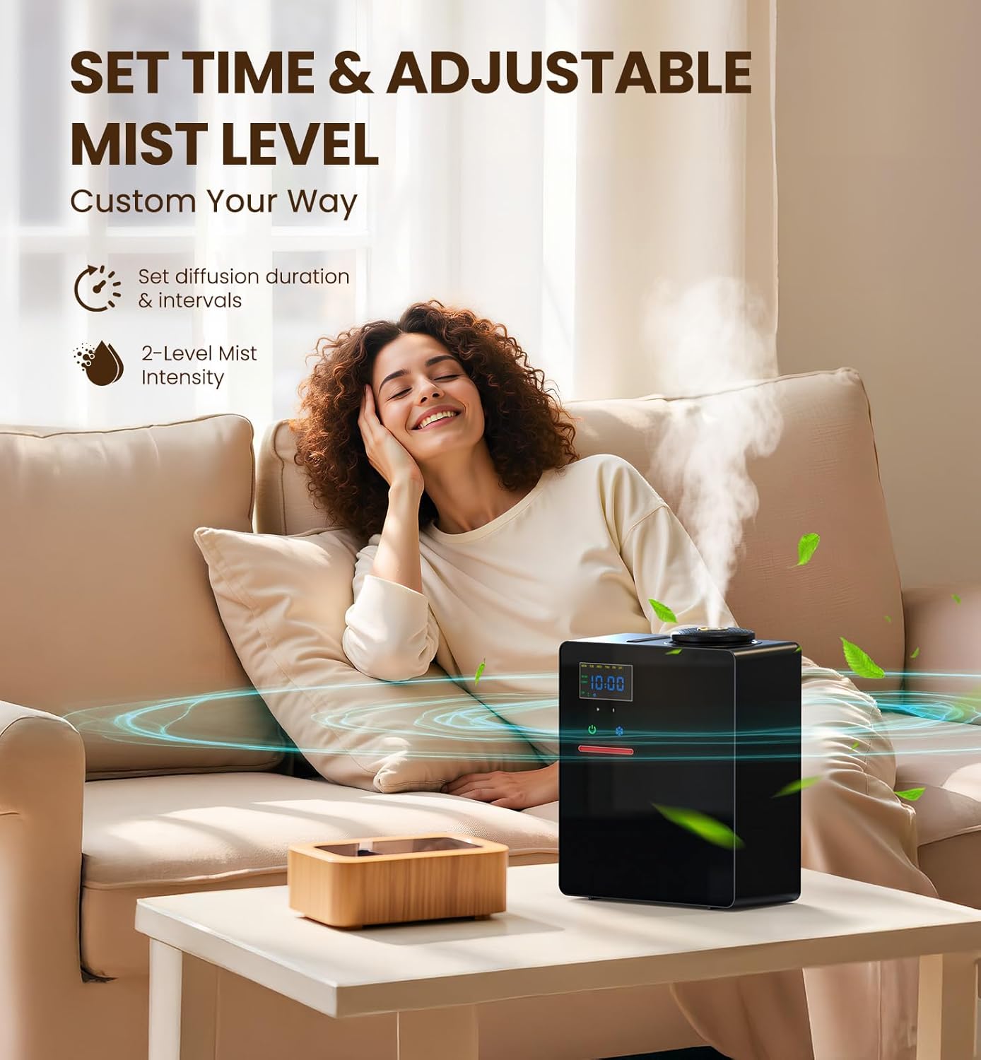 Thumbnail 2 de Waterless Essential Oil Diffuser 5000 Sq.Ft Coverage – Bluetooth Control, 200ml, No-Water Cold Air Diffuser for Large Spaces