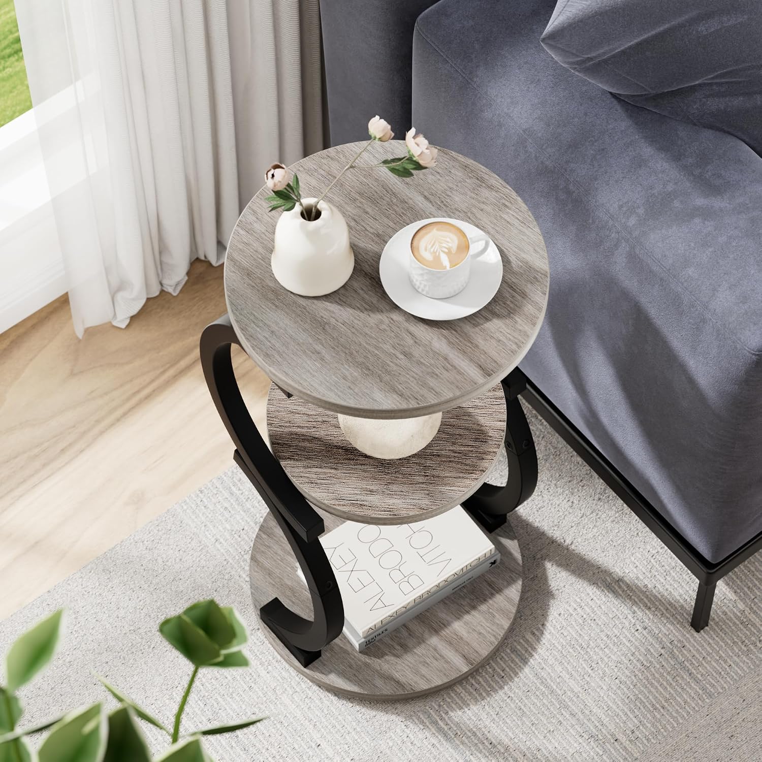 Detalle 2 de JUSTOGO Side Table, 3-Tier