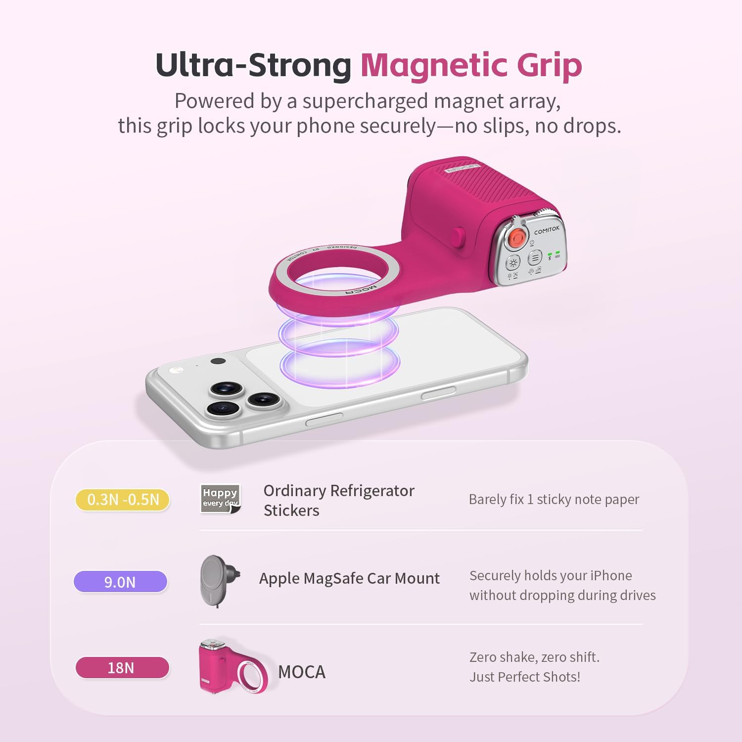 Thumbnail 6 de COMITOK MOCA iPhone 17 Pro Camera Grip for iOS