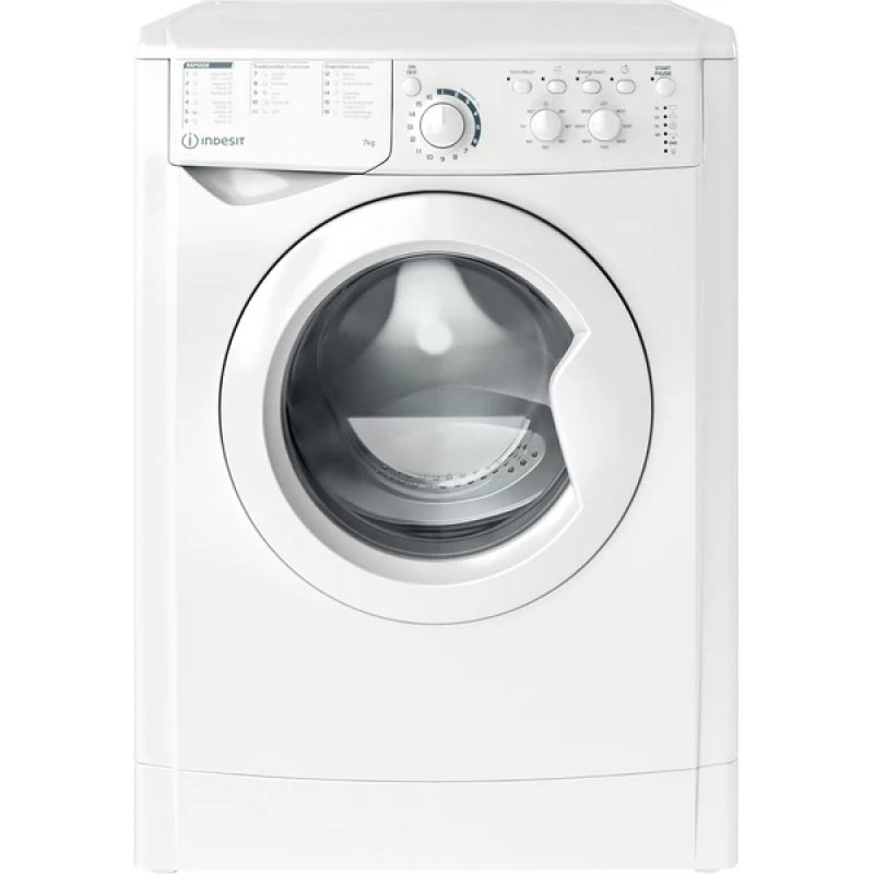 Detalle de Indesit EWC 71252 W SPT N, lavadora de 7 kg y 1200 rpm