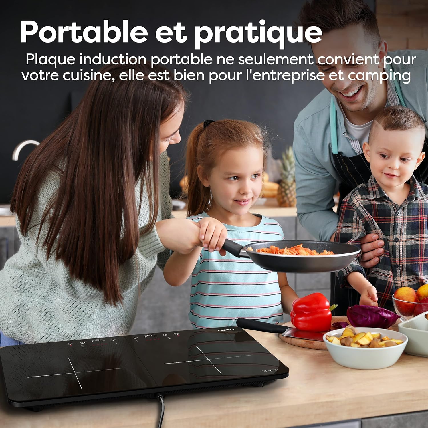 Detalle 2 de Table de cuisson CIARRA 2 feux 3500 W ⚙