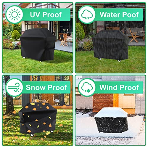 Detalle de AZOMKER Funda para Barbacoa Exterior Impermeable (145 × 61 × 117 cm) – protección fiable para tu barbacoa