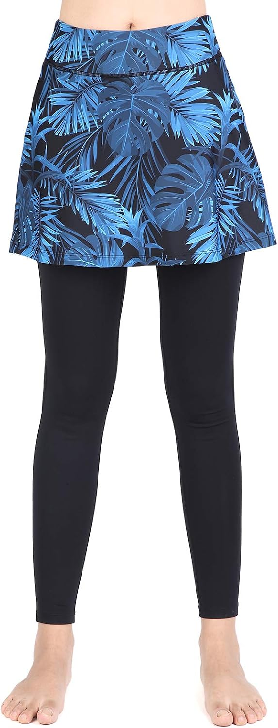 Detalle 2 de ANIVIVO Women's Skirted Leggings, 3/4-Length