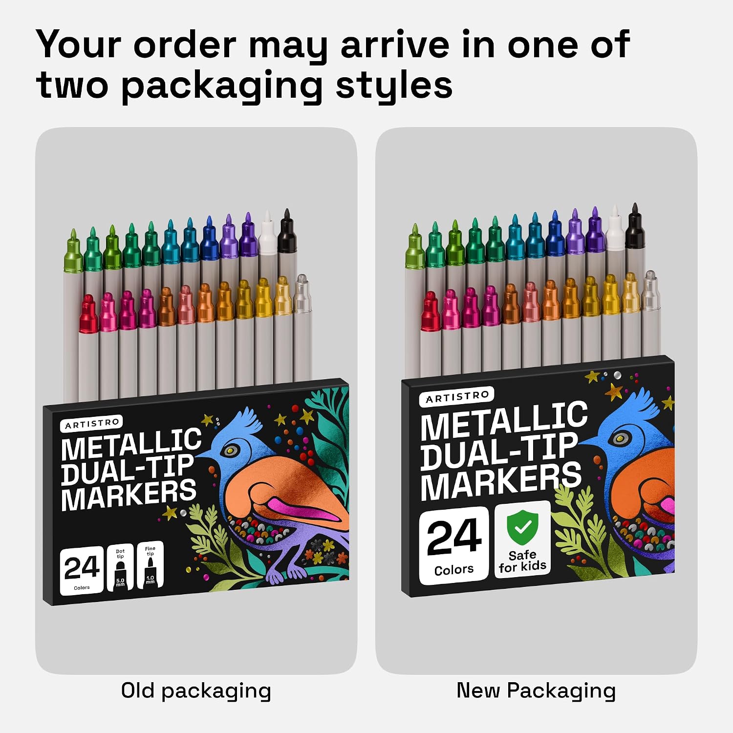 Detalle de ARTISTRO 24 metallic acrylic paint pens