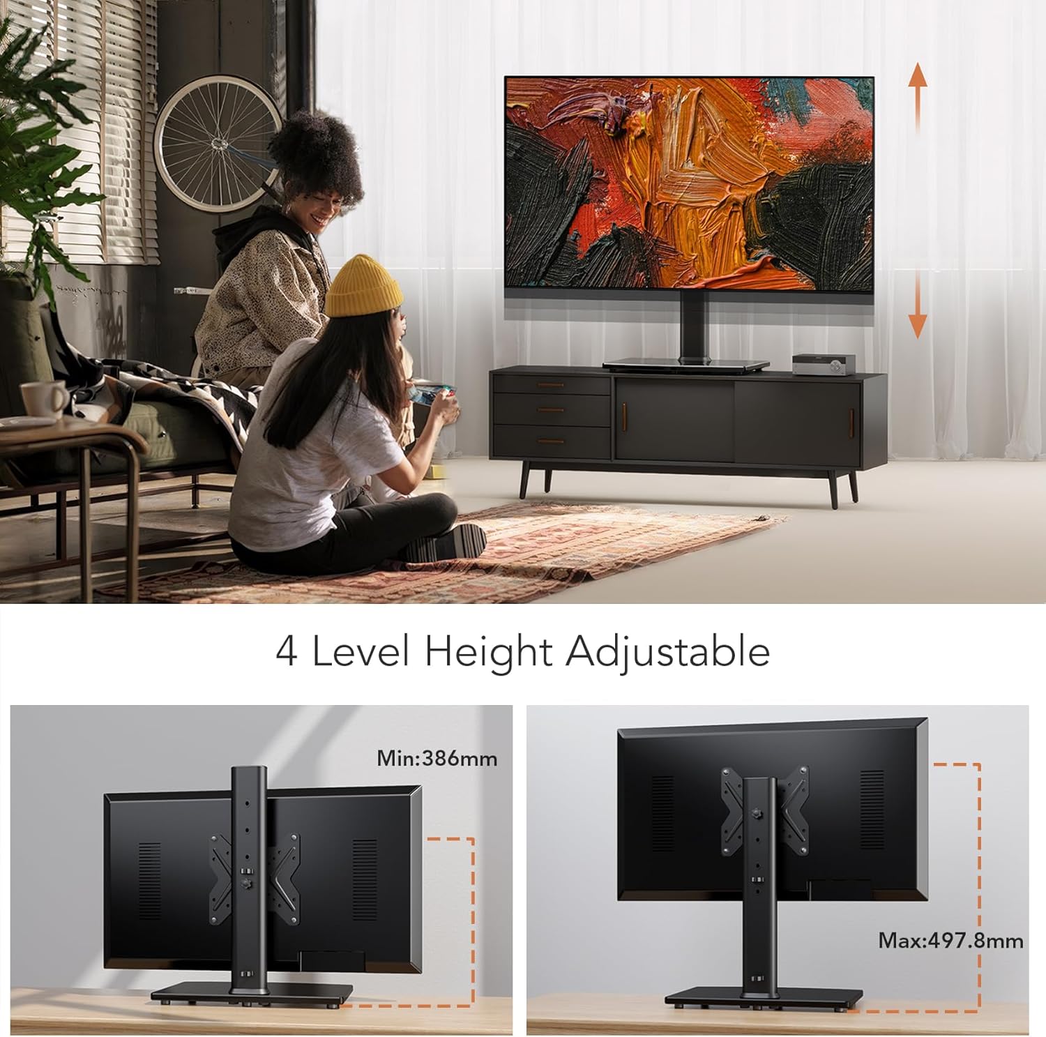 Detalle 2 de Hemudu TV-Standfuß Universal VESA 200x200