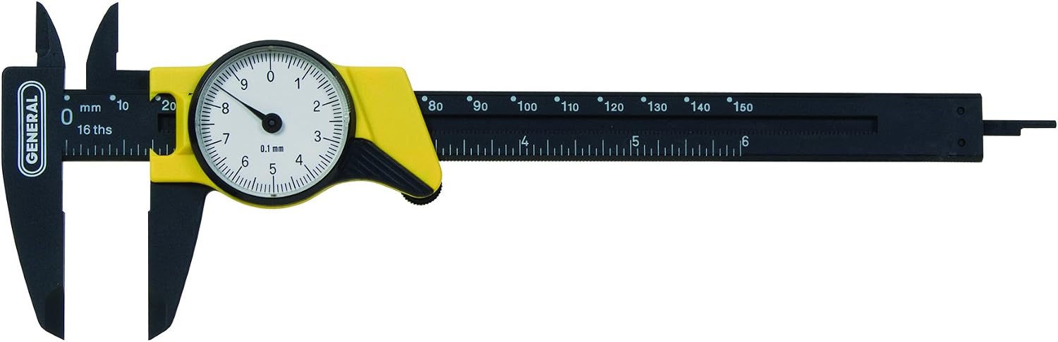Detalle de General Tools & Instruments Plastic Metric Dial Caliper 144MM