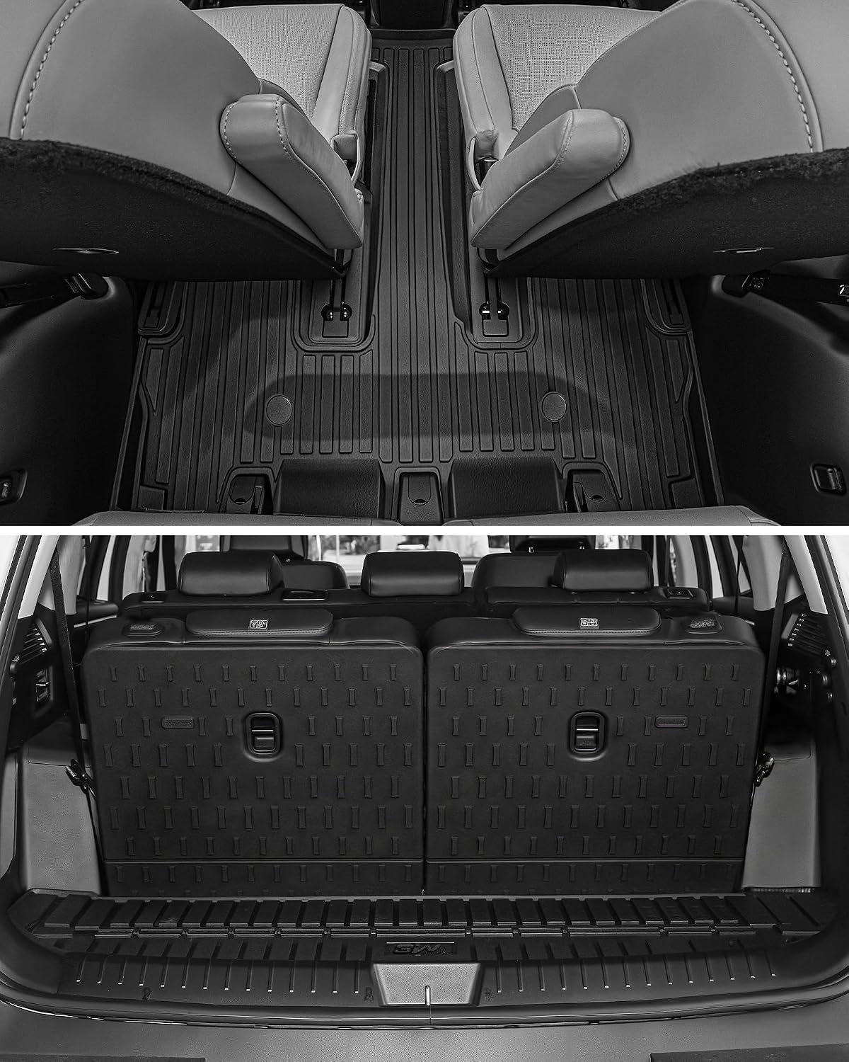 Thumbnail 4 de 3W Floor Mats & Cargo Liner for Hyundai Santa Fe Hybrid (2024-2026) – Full Set, All-Weather TPE
