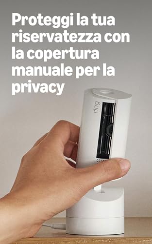 Detalle 2 de Ring Pan-Tilt Indoor Camera: videocamera interna inclinabile con vista 360° e inclinazione 169°