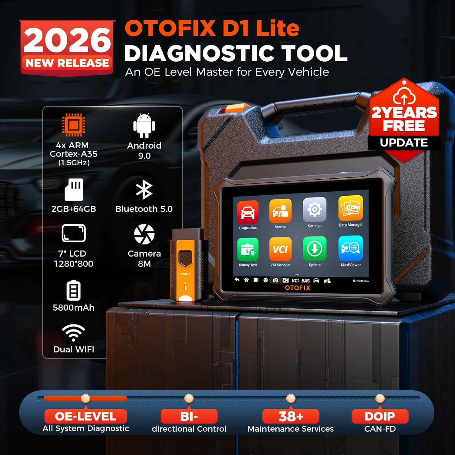 Thumbnail 1 de OTOFIX D1 Lite 2-Year Update Diagnostic Scanner