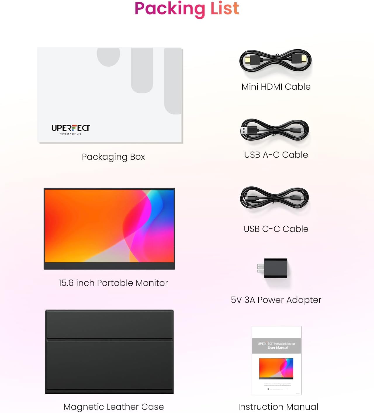 Thumbnail 6 de UPERFECT Upgrade 15.6" portable monitor 1080P IPS