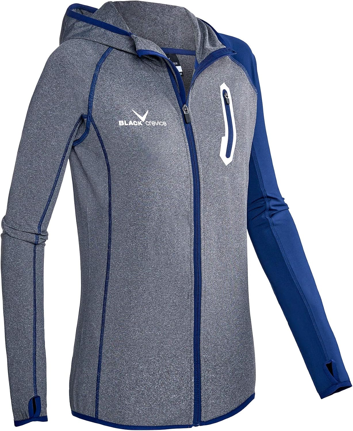 Detalle de Black Crevice BCR297980 : veste micropolaire à capuche pour femme