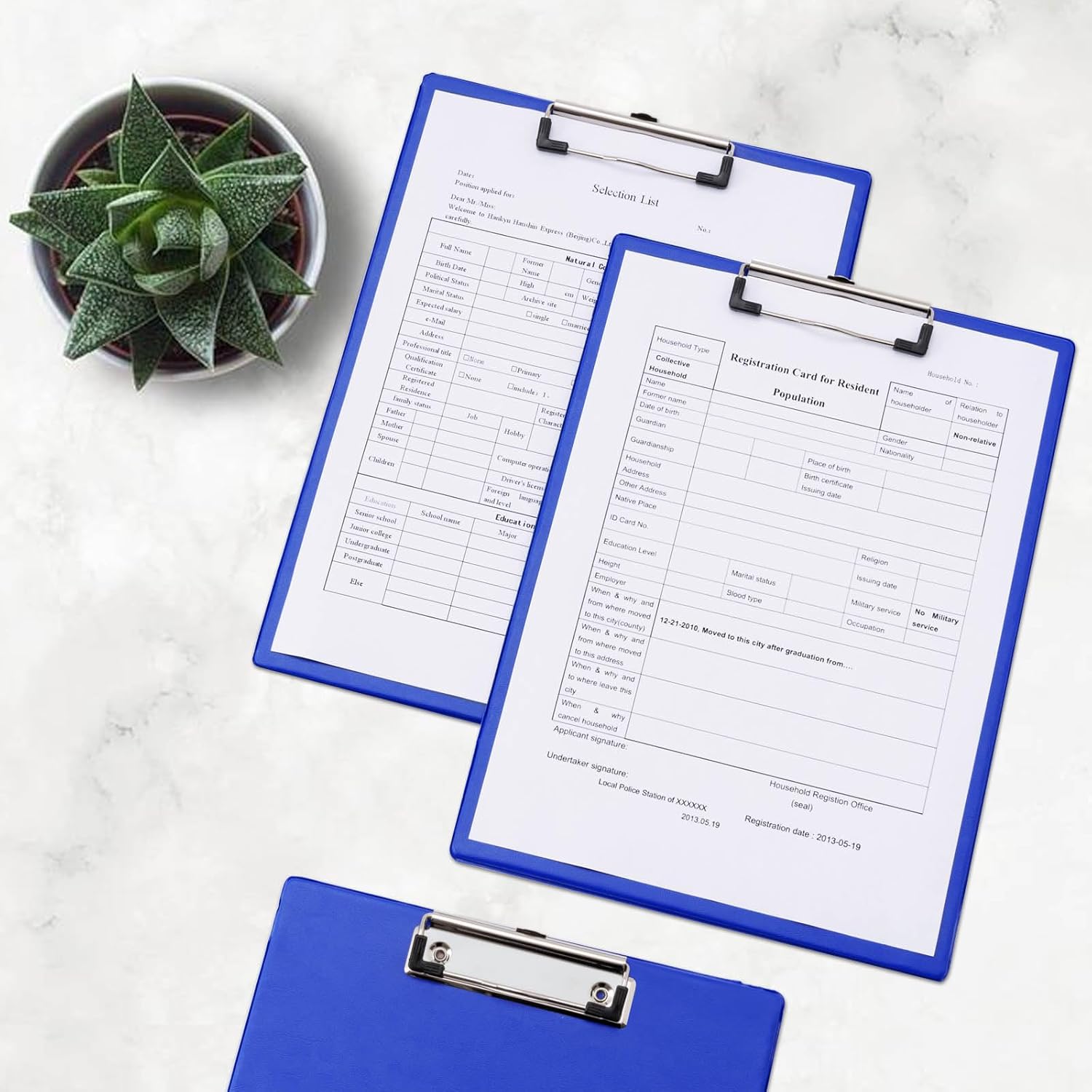 Thumbnail 5 de Srvnpioy Porte‑bloc A4 lot 10 bleu 📁