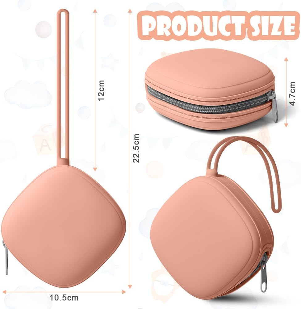 Thumbnail 1 de Aolso Porta Succhietto in Silicone – Set da 2 portaciucci con custodia lavabile e portaoggetti