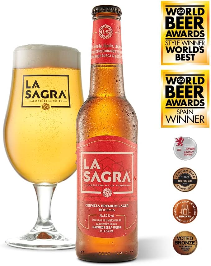 Detalle 2 de La Sagra 🍺 Cesta de madera para 12 cervezas de 330 ml