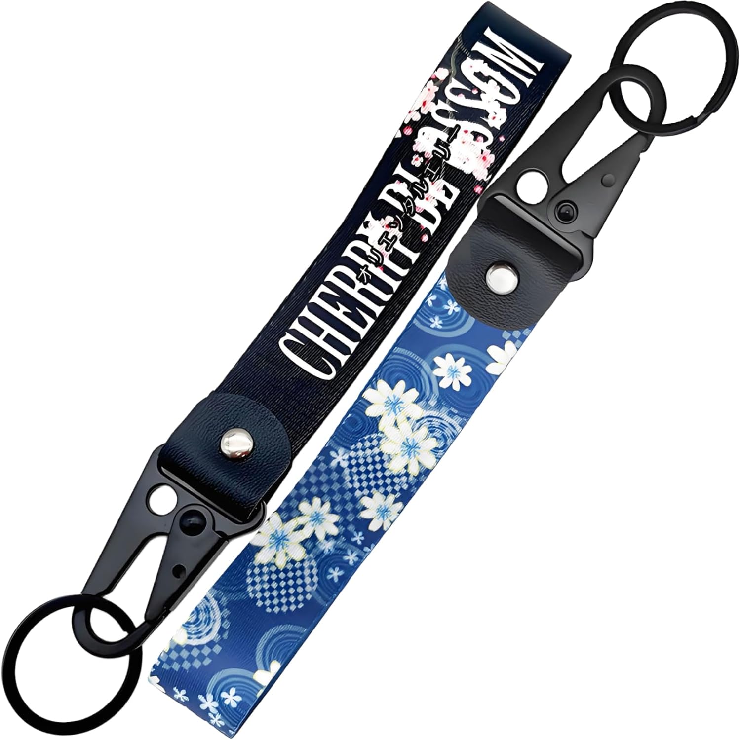 Generisch 2er Set Geflochtene Schlüsselanhänger – Lanyard aus Metall, vielseitig einsetzbar